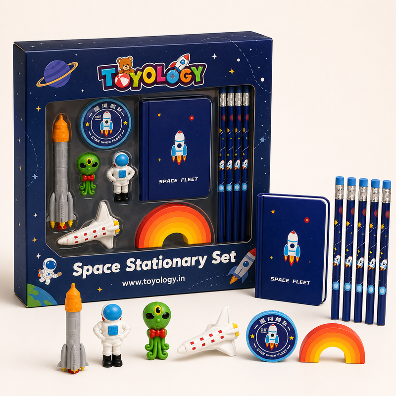 Space Stationery Set for Kids | Complete School Kit | Toyology