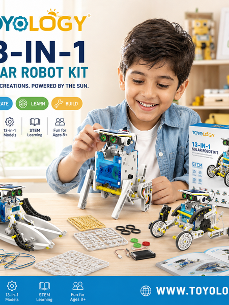 13 IN 1 SOLAR  ROBOT DIY