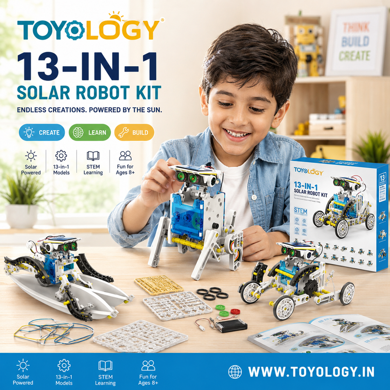 13 IN 1 SOLAR  ROBOT DIY