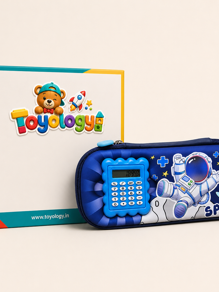 3D Calculator Space Pencil Case for Kids | Toyology