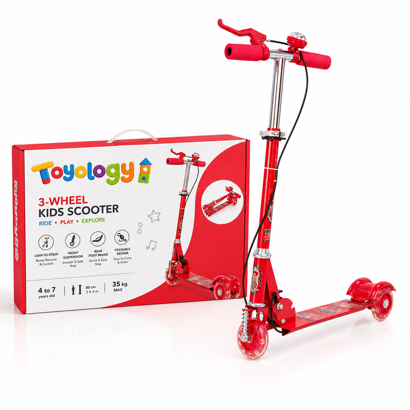 3 WHEEL SCOOTER RED