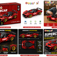 SUPER CAR BLOCK RED