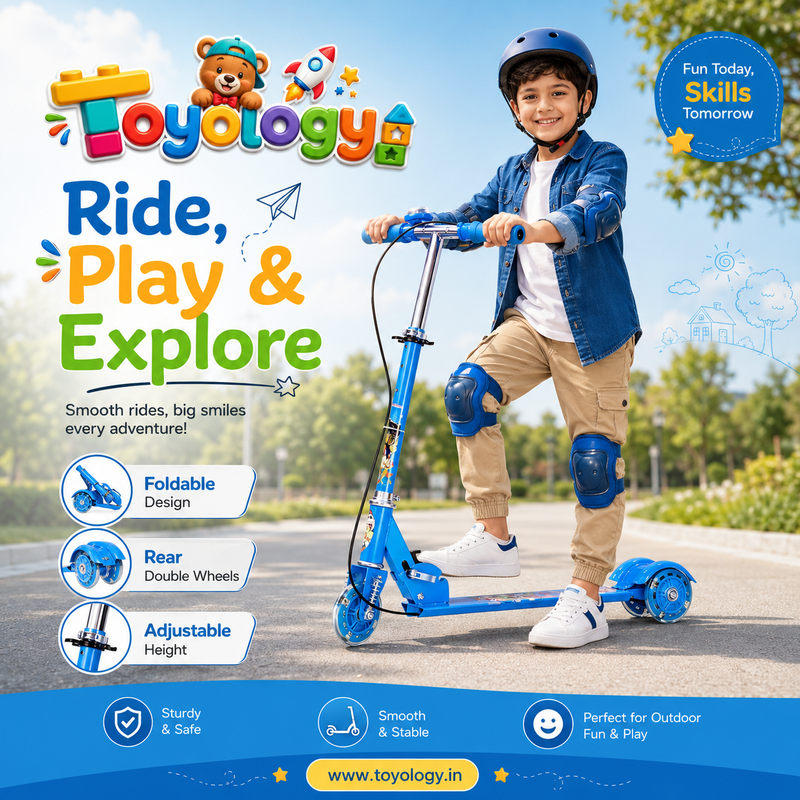 3 WHEEL SCOOTER  BLUE