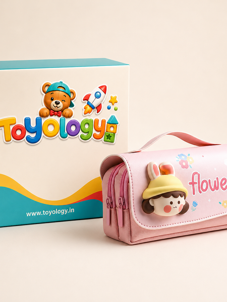 3D Flower Pencil Case for Kids | Cute Pencil Pouch