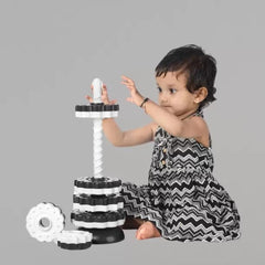 Spinning Tower Montessori Toy for Kids | Educational Stacking Toy | Toyology