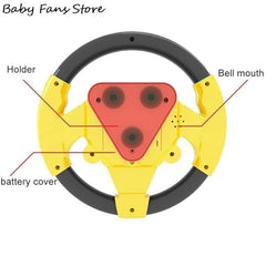 YELLOW STEERING WHEEL