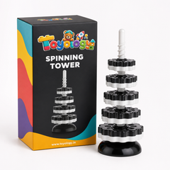 Spinning Tower Montessori Toy for Kids | Educational Stacking Toy | Toyology