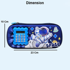3D Calculator Space Pencil Case for Kids | Toyology