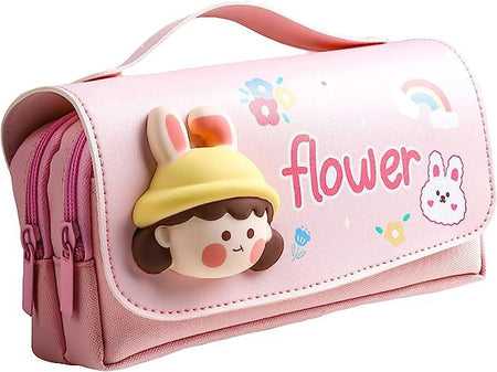 3D Flower Pencil Case for Kids | Cute Pencil Pouch