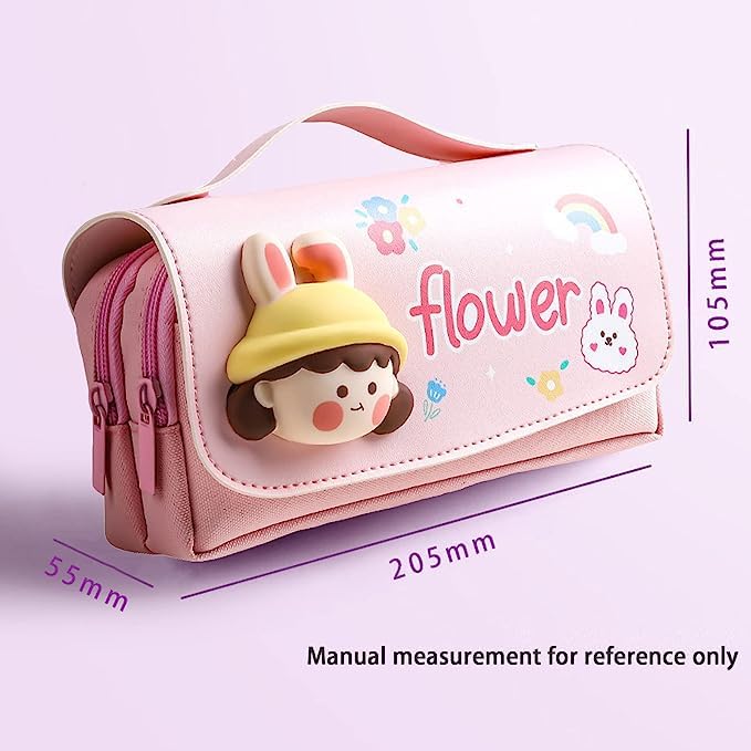 3D Flower Pencil Case for Kids | Cute Pencil Pouch