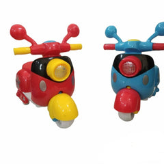 TOYOLOGY Mini Friction Scooter & Motorcycle Toy, 2-in-1