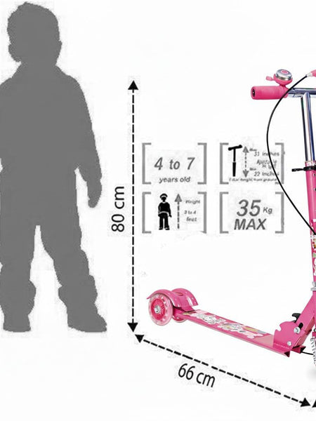 3 WHEEL SCOOTER PINK