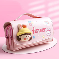 3D Flower Pencil Case for Kids | Cute Pencil Pouch