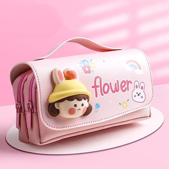 3D Flower Pencil Case for Kids | Cute Pencil Pouch