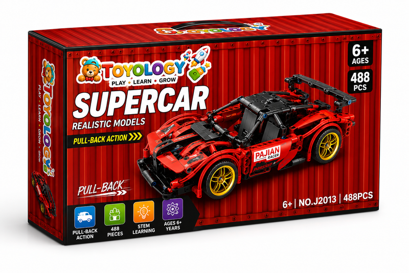 SUPER CAR BLOCK RED