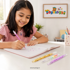 Cute Glitter Gel Pen Set (4 PCS) | Smooth Writing Pens | Toyology