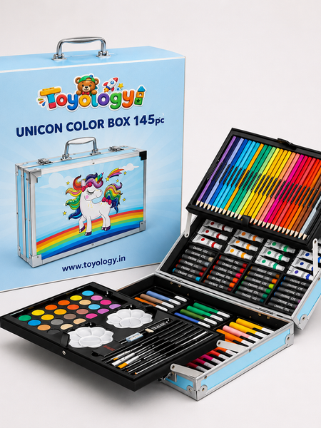 145 PCS Unicorn Art & Colour Box Set for Kids | Toyology