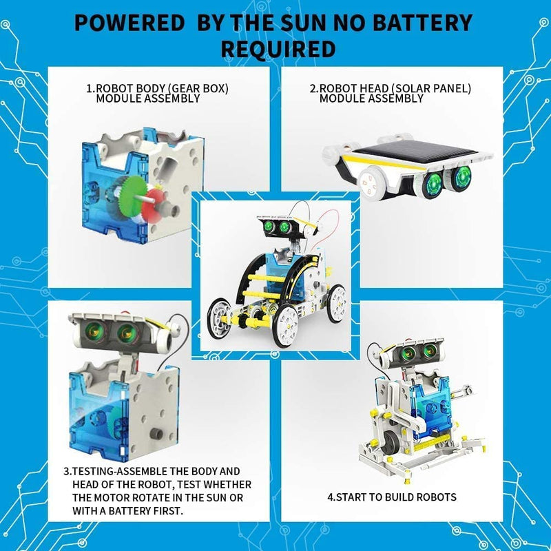 13 IN 1 SOLAR  ROBOT DIY