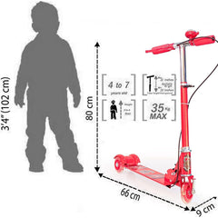 3 WHEEL SCOOTER RED
