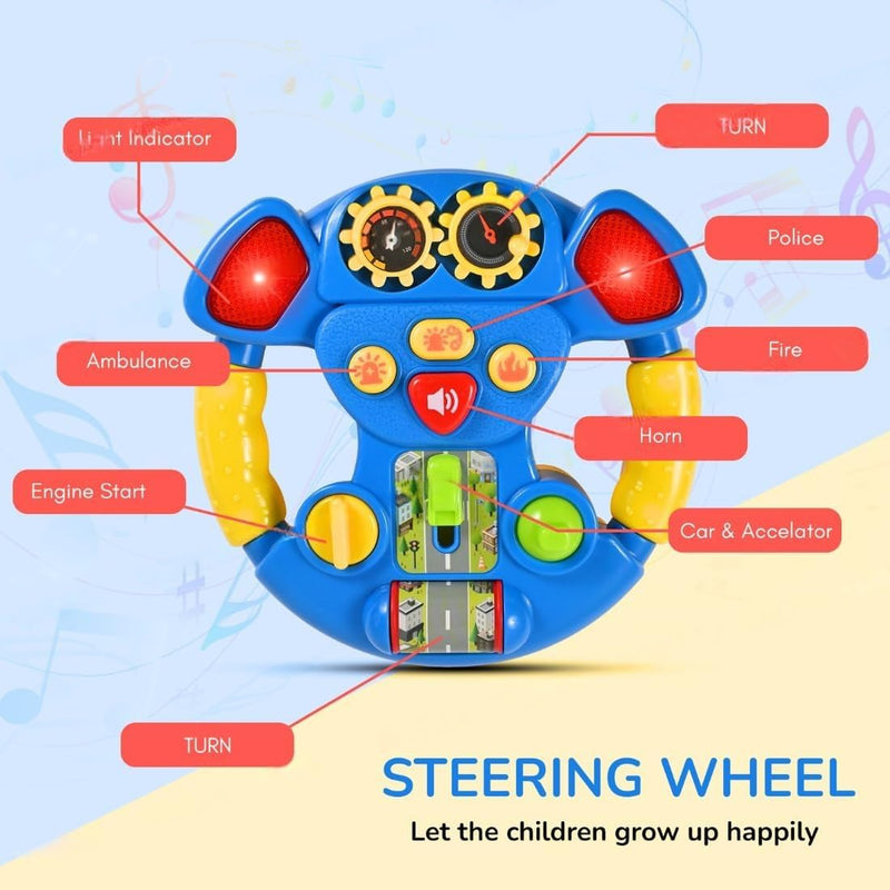 STEERING WHEEL  BLUE