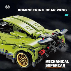 Super Car Block Green Building Set for Kids | STEM Construction Toy |Toyology