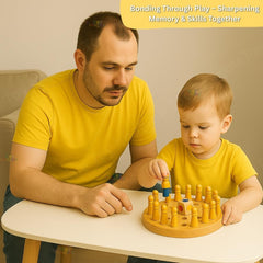 WOODEN MAMORY CHESS