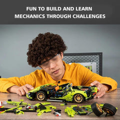 Super Car Block Green Building Set for Kids | STEM Construction Toy |Toyology
