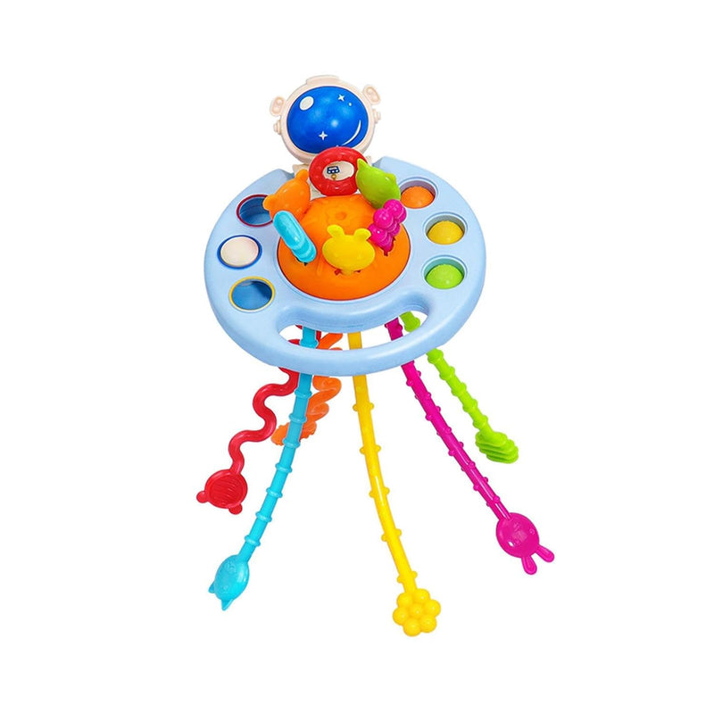 Pull String Space Baby Teether | Montessori Sensory Toy for Babies | Toyology