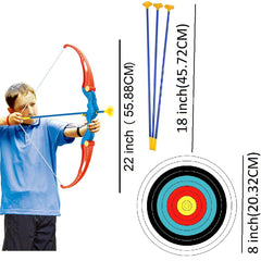 Kids Bow and Arrow Archery Set with Target | Safe Sports Toy | Toyology