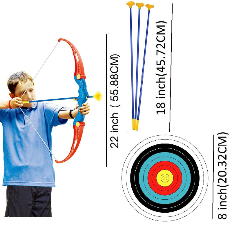 Kids Bow and Arrow Archery Set with Target | Safe Sports Toy | Toyology