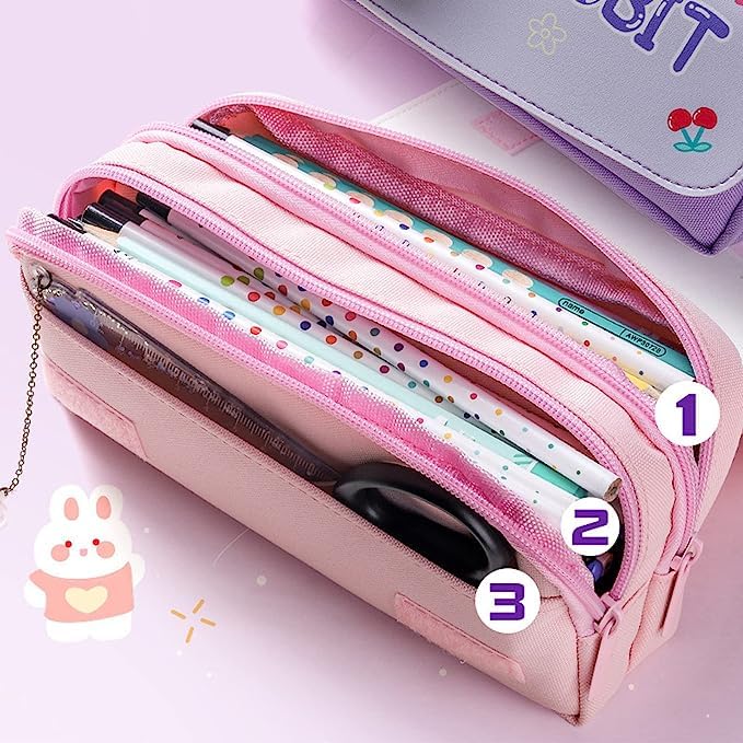 3D Flower Pencil Case for Kids | Cute Pencil Pouch