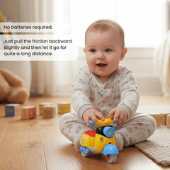 TOYOLOGY Mini Friction Scooter & Motorcycle Toy, 2-in-1