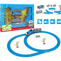 Thomas Cartoon Train Track Toy Set for Kids | Battery Operated Train Set | Toyology