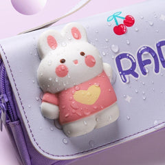 3D Rabbit Pencil Case for Kids | Cute Bunny Pencil Pouch | Toyology