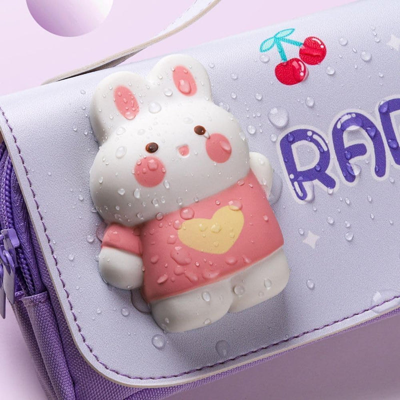 3D Rabbit Pencil Case for Kids | Cute Bunny Pencil Pouch | Toyology