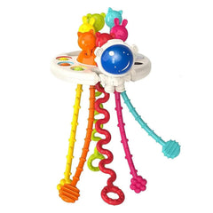 Pull String Space Baby Teether | Montessori Sensory Toy for Babies | Toyology