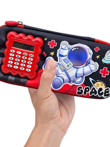 3D Calculator Space Pencil Case for Kids | Toyology