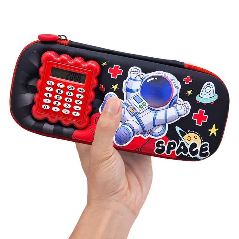 3D Calculator Space Pencil Case for Kids | Toyology