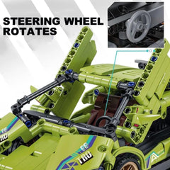 Super Car Block Green Building Set for Kids | STEM Construction Toy |Toyology