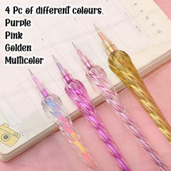 Cute Glitter Gel Pen Set (4 PCS) | Smooth Writing Pens | Toyology
