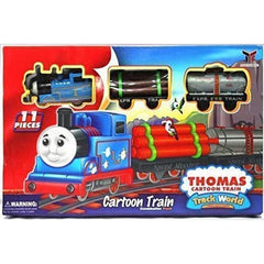 Thomas Cartoon Train Track Toy Set for Kids | Battery Operated Train Set | Toyology