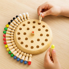 WOODEN MAMORY CHESS