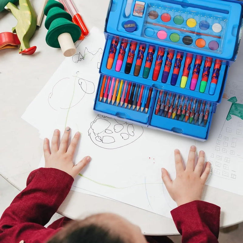 54 PCS Kids Art & Colour Box Set | Drawing Kit | Toyology