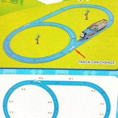 Thomas Cartoon Train Track Toy Set for Kids | Battery Operated Train Set | Toyology