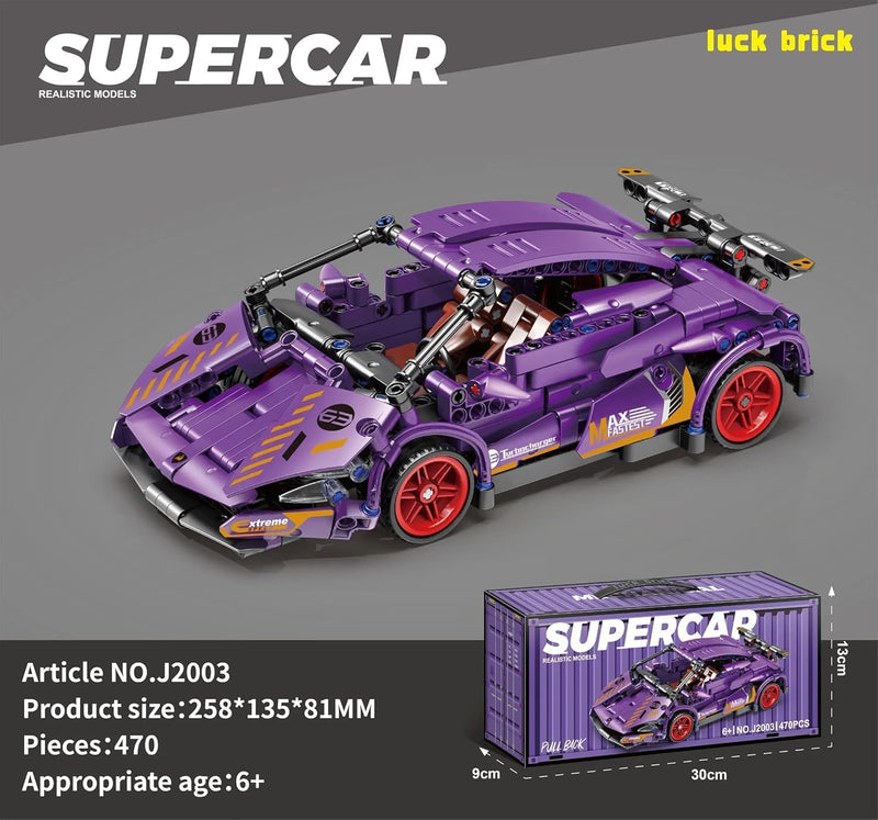 SUPER CAR BLOCK PURPLE