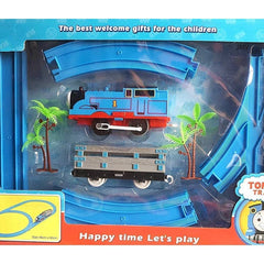 Thomas Cartoon Train Track Toy Set for Kids | Battery Operated Train Set | Toyology