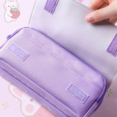 3D Rabbit Pencil Case for Kids | Cute Bunny Pencil Pouch | Toyology