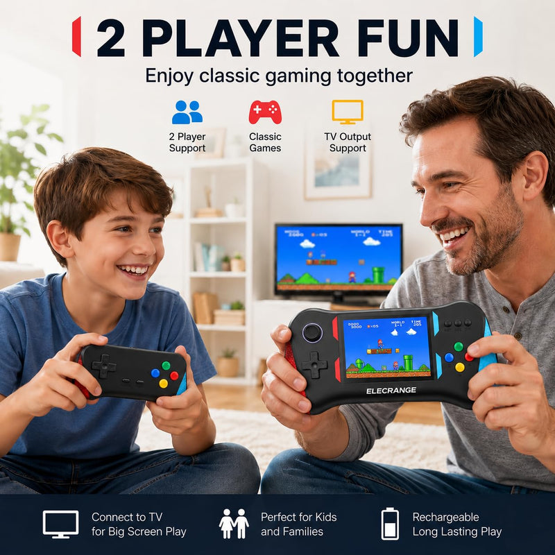 500-in-1 Retro Handheld Gaming Console
