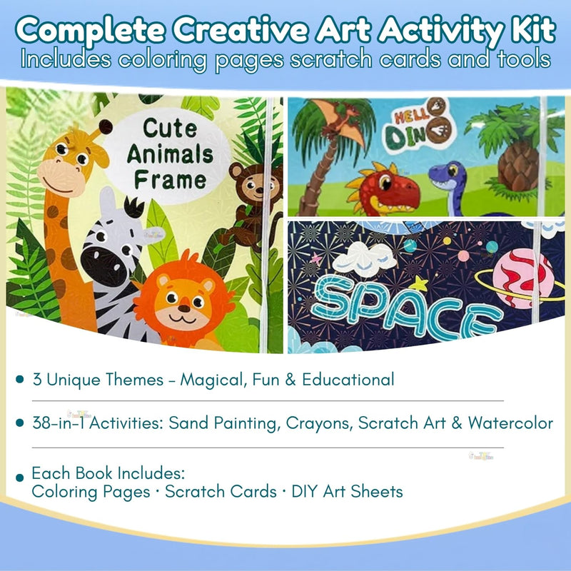 Colour Filling Book 38 PCS Art Set for Kids | Toyology