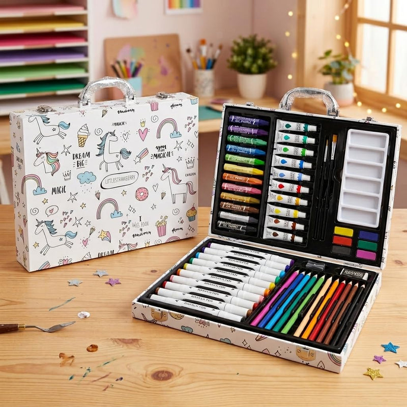 64 PCS Classic Art & Colour Box Set for Kids | Toyology